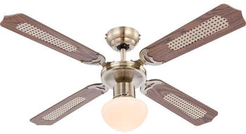 Globo Deckenventilator mit Beleuchtungund 3 Geschindigkeitsstufen 106,6 x 41,5 cm
