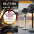 Brandson Standventilator DC Motor mit Fernbedienung und LED Display