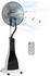 HomCom 2-in-1 Ventilator Schwarz