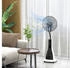 HomCom 2-in-1 Ventilator Schwarz