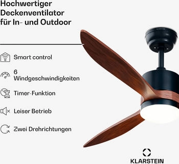 Klarstein USB desktop fan 2 speeds Black