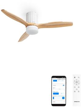 CREATE WIND CALM LINE Vertical Lines WIFI white/natural wood