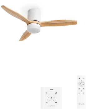 CREATE WIND CALM LINE Horizontal Lines with Wall Controller white/natural wood