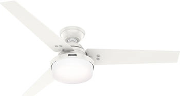 Hunter Fan Deckenventilator Sentinel Plus mit Licht & Wandschalter weiss (52343)