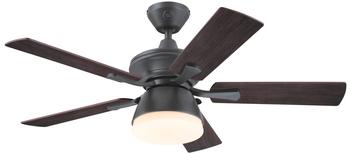 Westinghouse Outdoor Deckenventilator Nevada Eisen mit Licht schwarz (7316240)