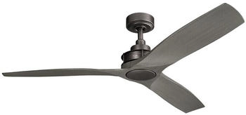 Elstead Lighting Ried leiser Deckenventilator &Oslash;142cm + Fernbedienung braun