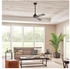 Elstead Lighting Ried leiser Deckenventilator Ø142cm + Fernbedienung braun