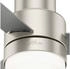Hunter Fan Deckenventilator Gilmour Nickel mit Licht silber (50939)