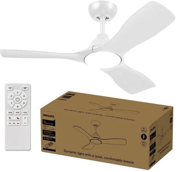 Philips Deckenventilatorleuchte 30 W (Ventilator) + 24 W (Leuchte) weiss (8721103057549)