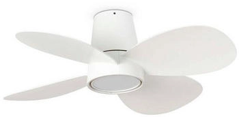 Faro DC Deckenventilator Klover 80 cm mit LED & Fernbedienung weiss (34315)