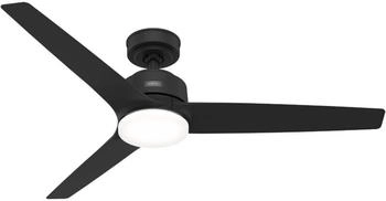 Hunter Fan Deckenventilator Galvin Schwarz mit LED & Fernbedienung schwarz (52697)