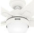 Hunter Fan Deckenventilator Zeal Weiss mit Licht & Fernbedienung weiss (51779)