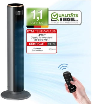 Levoit Turmventilator mit Fernbedienung schwarz (LTF-F362-KEUR)