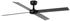 Faro DC Deckenventilator Rudder L-4 Schwarz schwarz (34356)