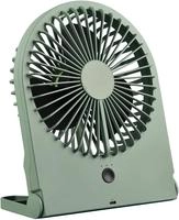 Schreibtisch Ventilator Breezy - 3 Stufen, Gr&uuml;n H&ouml;he 23cm Akku & Usb-c Anschlu&szlig;