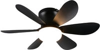 REALITY Leuchten LED Deckenleuchte "LUND mit Ventilator, Deckenventilator mit Licht