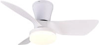 REALITY Leuchten LED Deckenleuchte "RANDERS mit Ventilator, Deckenventilator mit