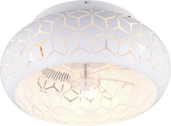 Trio Deckenventilator mit Beleuchtung Bidar weiß, Ø50cm (R61574031)