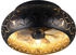 Trio Bidar Deckenventilator mit Beleuchtung Schwarz/Gold (R61574080)