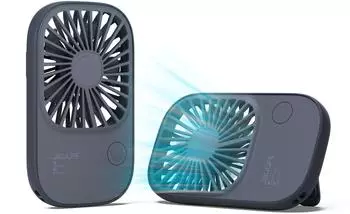 JisuLife FA49 Tragbarer Mini-Ventilator USB wiederaufladbar 3 Stufen, Blau (FA49)