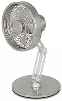 Unold Steel Flex Akku-Tischventilator Edelstahl 360° 12h (86705)