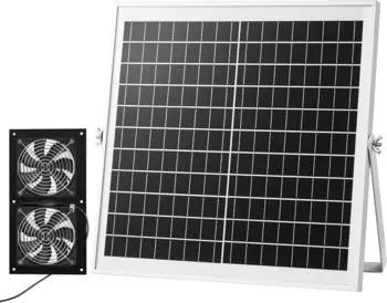 VEVOR Solar-Doppelventilator 15W 2668U/min IP65 (VEVOR-SF15W)