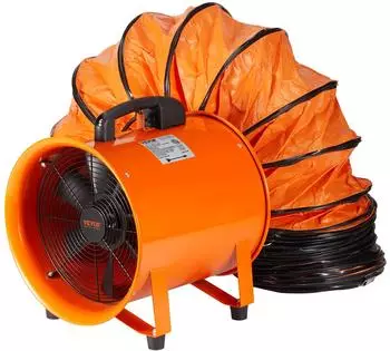 VEVOR Axiallüfter / Bauventilator 255W 1720CFM mit 10m Schlauch (BT-SHT10A-U(S)10)
