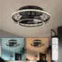 Globo Deckenventilator mit LED-Leuchte, dimmbar, CCT, Fernbedienung, Ø50cm