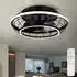 Globo Deckenventilator mit LED-Leuchte, dimmbar, CCT, Fernbedienung, Ø50cm