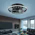 Globo Deckenventilator mit LED-Leuchte, dimmbar, CCT, Fernbedienung, Ø50cm