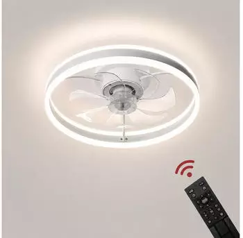 Eurotondisplay Deckenventilator D3305 mit LED-Beleuchtung &Oslash;50cm 96W dimmbar (D3305)