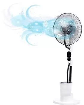 O'Fresh Ventilateur brumisateur 3 vitesses noir