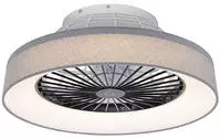 Deckenventilator Grau 47cm Inkl. Led Dimmbar Mit Fernbedienung - Emily