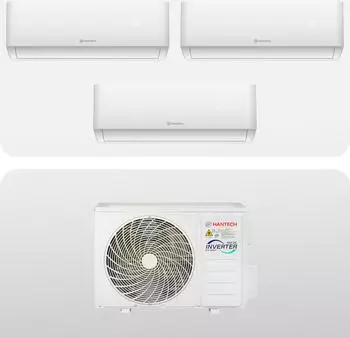 HANTECH Multisplit Klimaanlage 3 x 9.000 BTU (2,6kW) - WiFi - HPro