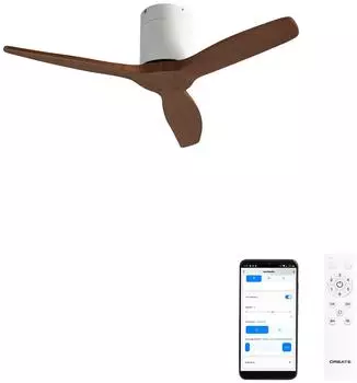 CREATE WindCalm S Deckenventilator ABS 40W Ø112cm WLAN mit Fernbedienung