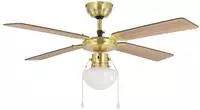 EGLO Deckenleuchte "FORTALEZA Ventilator & Licht - Stahl - E27 - 1X60W - IP20"...
