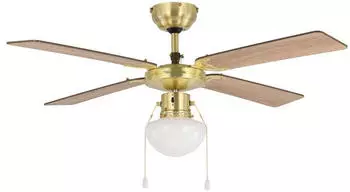 Eglo Fortaleza Deckenventilator mit Licht Stahl br&uuml;niert &Oslash;106,6cm E27 (35123)