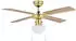 Eglo Fortaleza Deckenventilator mit Licht Stahl brüniert Ø106,6cm E27 (35123)