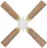 Eglo Fortaleza Deckenventilator mit Licht Stahl brüniert Ø106,6cm E27 (35123)