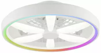 Brilliant Gaiano LED-Deckenleuchte mit Ventilator Ø48cm 6400lm dimmbar 2700-6500K (G80935/05)