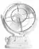 Caframo Sirocco II Kabinenventilator 12/24V Weiß (141-7010CAWBX)
