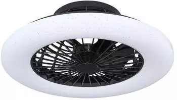 Globo Deckenventilator mit LED-Beleuchtung Sterneneffekt dimmbar CCT 30W 1800lm Fernbedienung