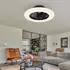 Globo Deckenventilator mit LED-Beleuchtung Sterneneffekt dimmbar CCT 30W 1800lm Fernbedienung