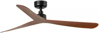 Faro Barcelona Rocker L Deckenventilator DC schwarz/Nussbaum 132cm (34197)