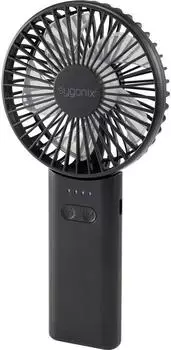 Sygonix Handventilator 4W, USB-C, 4 Stufen, schwarz (SY-6904470)