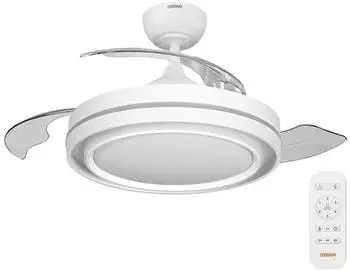 Osram Poniente Deckenventilator 1060mm 66W CCT Dimmbar mit Fernbedienung