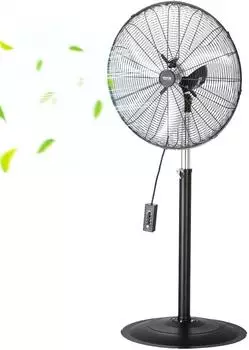 VEVOR Industrie-Standventilator 600mm 3 Geschwindigkeiten 6800CFM oszillierend