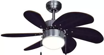 Bestron Deckenventilator mit Beleuchtung &Oslash;75cm 50W Eiche/Braun (DC30BC)