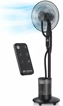 Brandson Standventilator mit Wasserkühlung 90W 5L Tank Fernbedienung (308329)