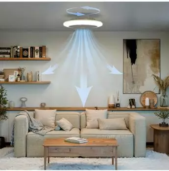 Philips Amigo LED-Deckenventilator 40W, dimmbar, CCT, RGB, mit Fernbedienung – Philips Amigo LED-Deckenventilator mit Fernbedienung
